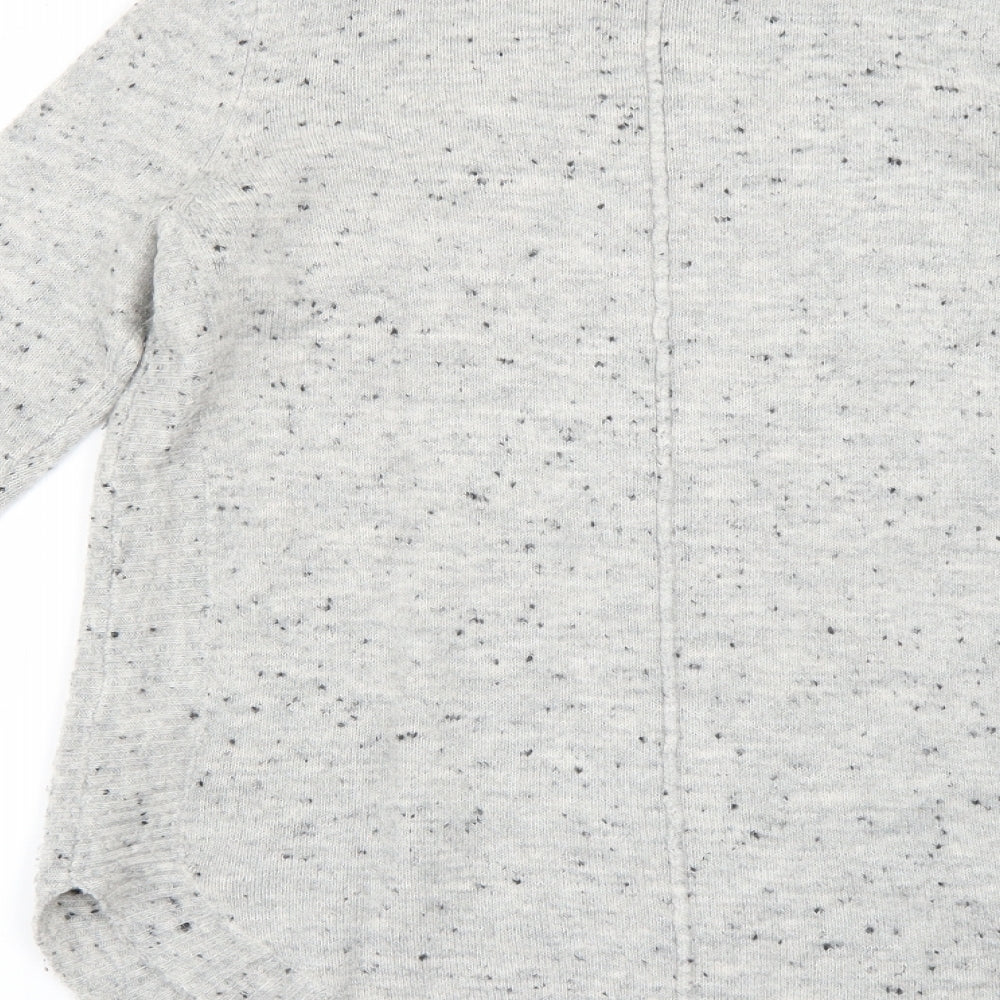 Wallis Womens Grey Polka Dot  Pullover Jumper Size S