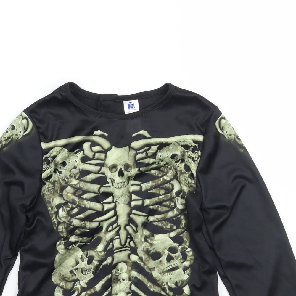 TU Girls Black   Basic T-Shirt Size 5-6 Years