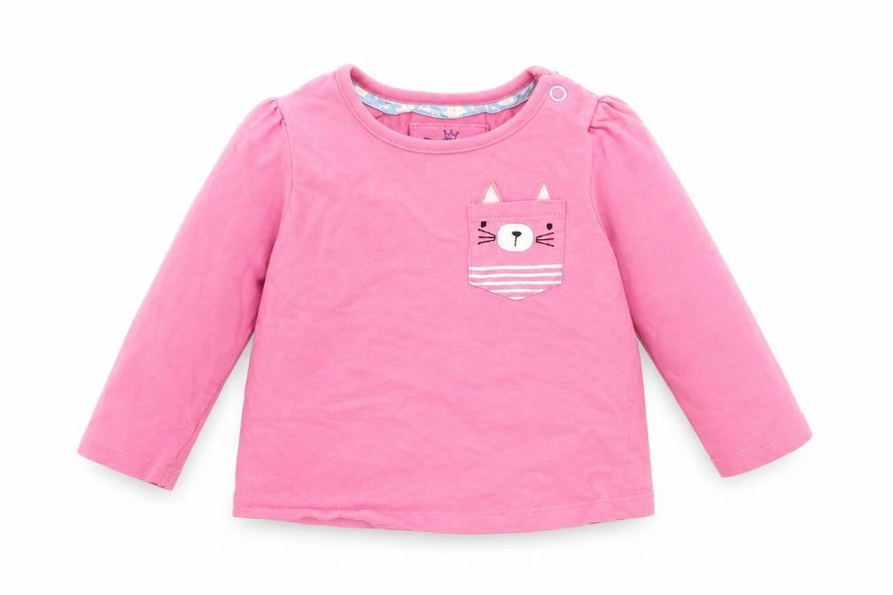 TU Girls Pink   Basic T-Shirt Size 6-9 Months