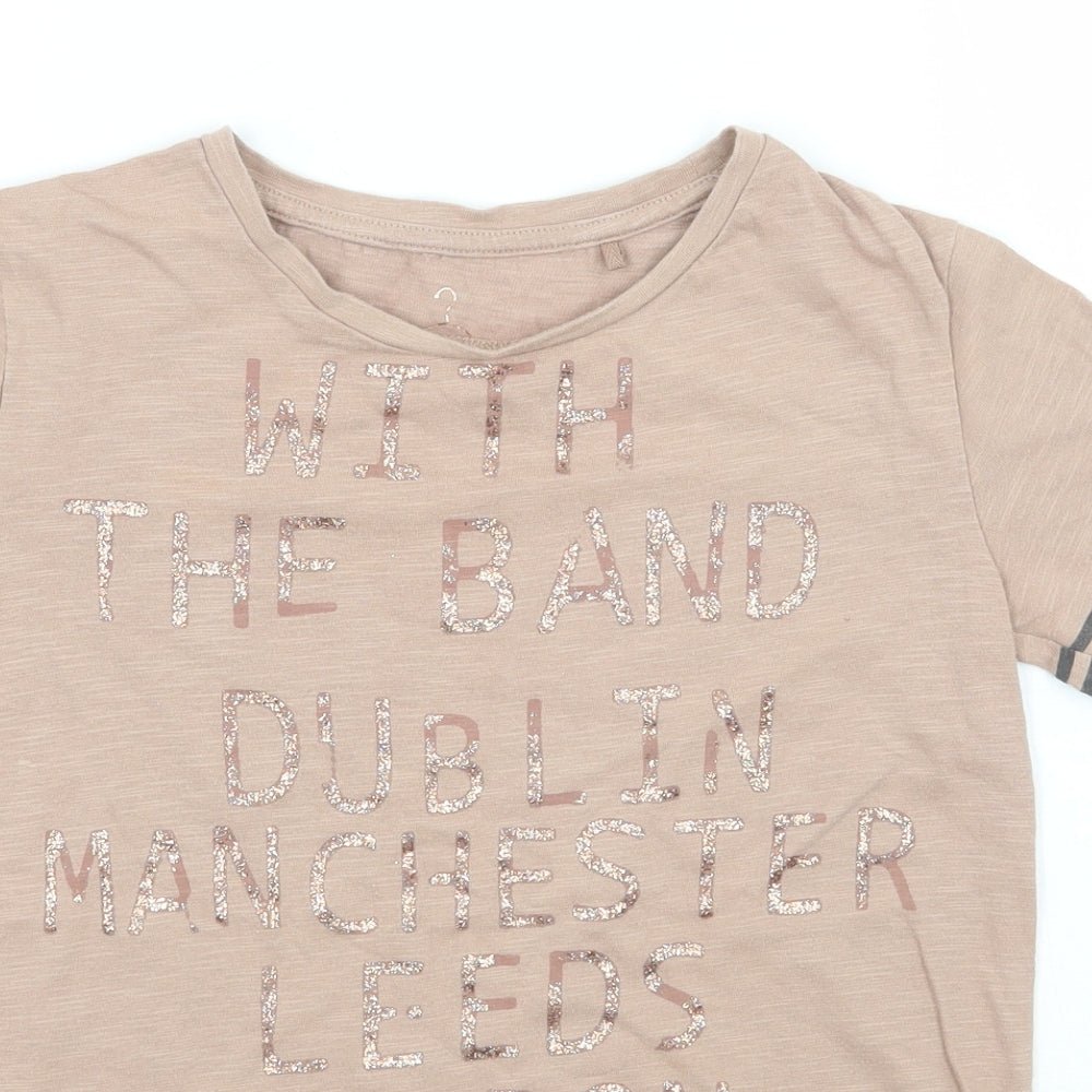 NEXT Girls Brown   Basic T-Shirt Size 8 Years