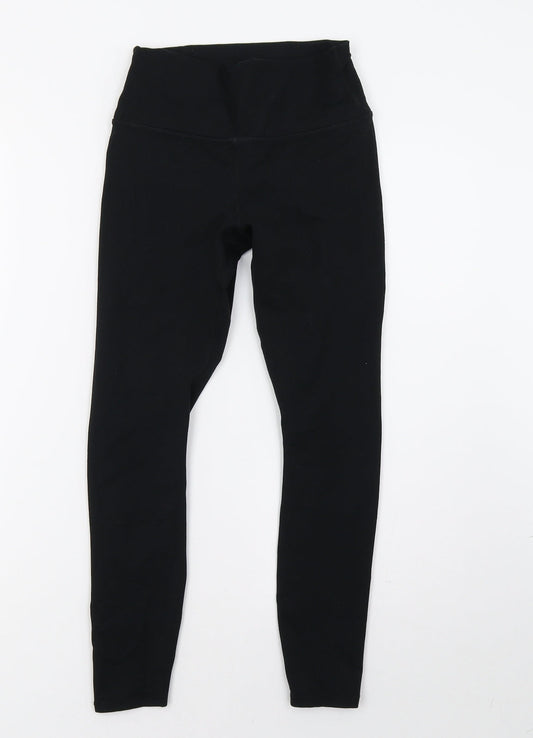Preworn Womens Black   Cropped Leggings Size 6 L24 in