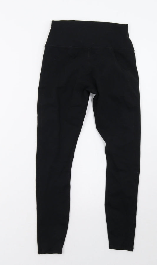Preworn Womens Black   Cropped Leggings Size 6 L24 in