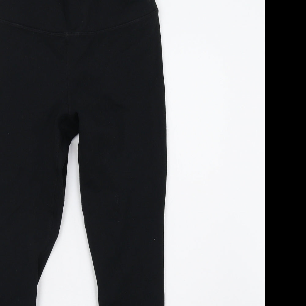 Preworn Womens Black   Cropped Leggings Size 6 L24 in