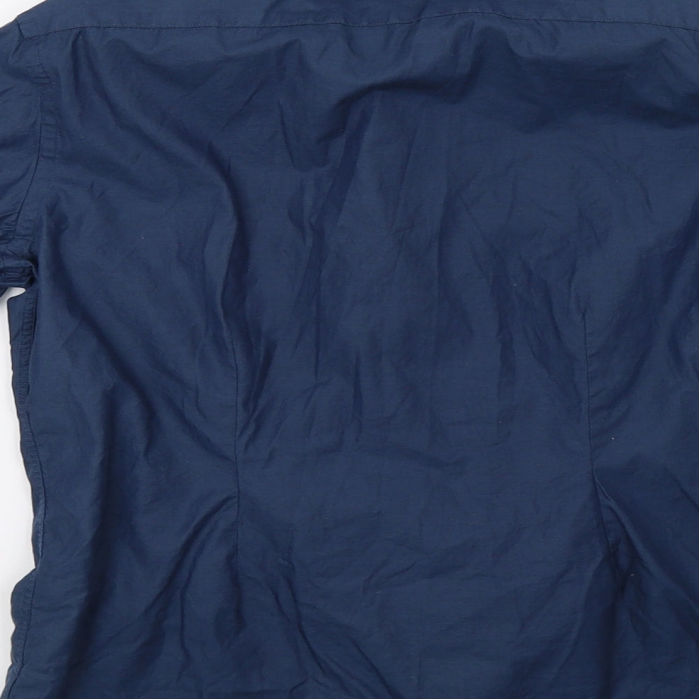 NEXT Mens Blue    Button-Up Size 16