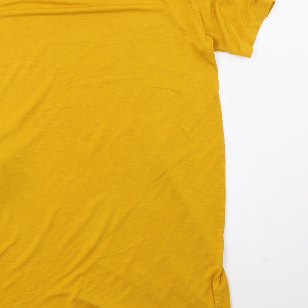 Zara Womens Yellow   Basic T-Shirt Size S