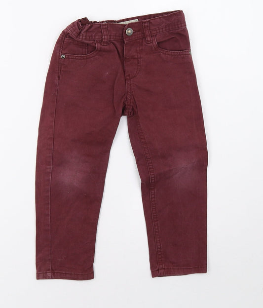 Primark Girls Purple  Denim Straight Jeans Size 3-4 Years