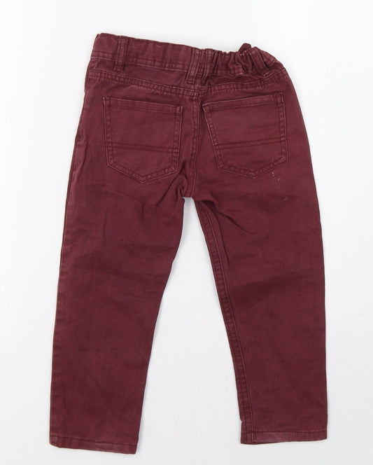 Primark Girls Purple  Denim Straight Jeans Size 3-4 Years
