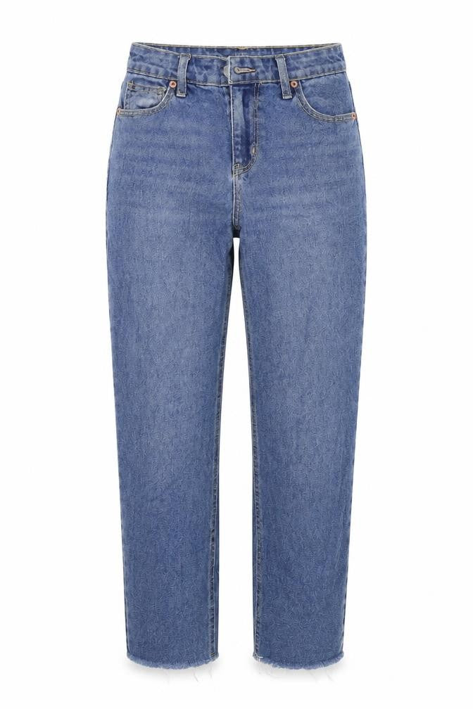 Preworn Womens Blue  Denim Straight Jeans Size 6 L27 in