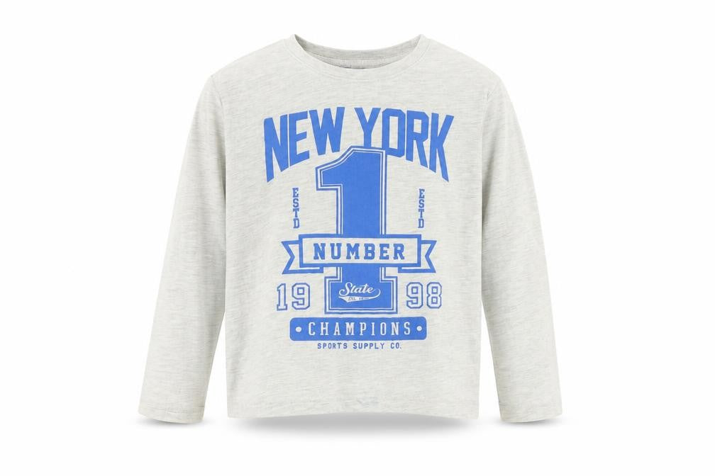 Primark Boys Grey   Basic T-Shirt Size 6 Years  - New york