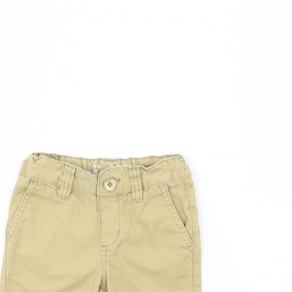 Denim CO Boys Beige   Chino Shorts Size 2 Years