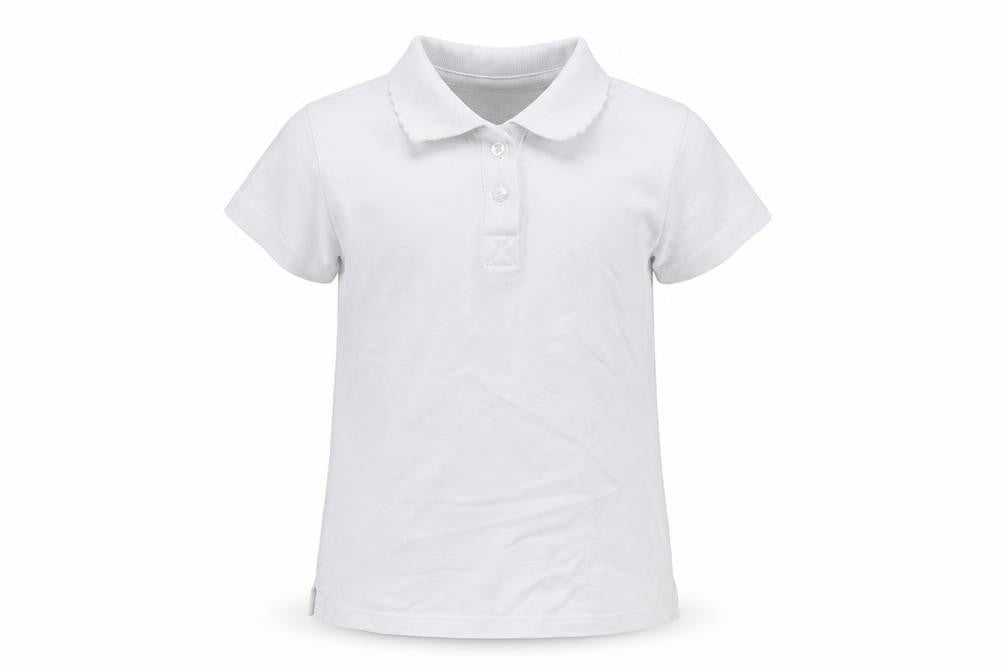 Smart start Girls White   Basic Polo Size 6 Years