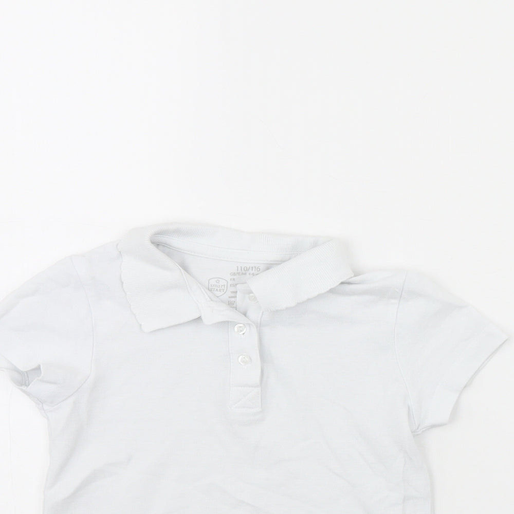Smart start Girls White   Basic Polo Size 6 Years