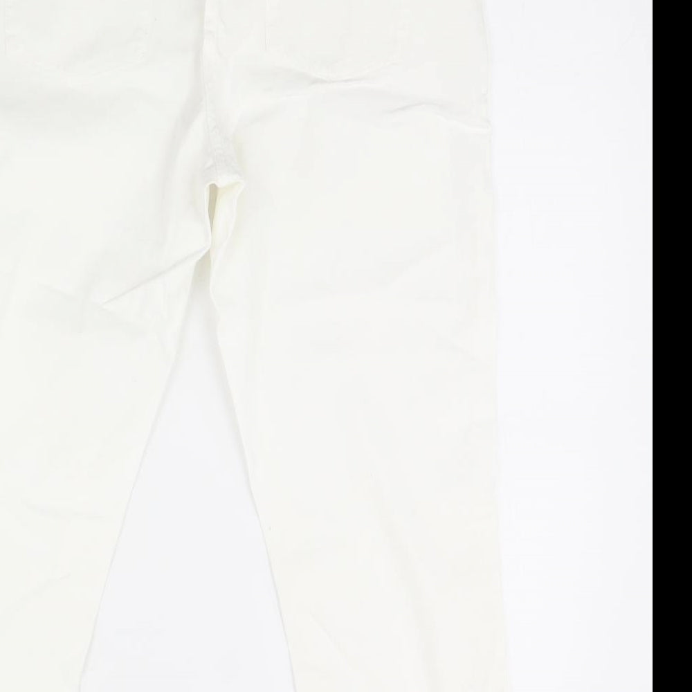 Maine Womens White   Trousers  Size 10 L24 in