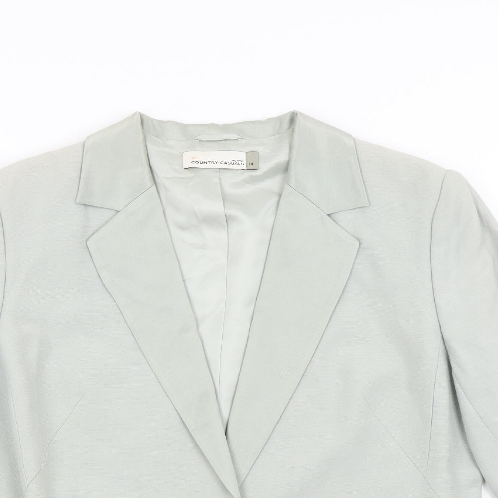 Country Casuals Womens Green   Jacket Blazer Size 14