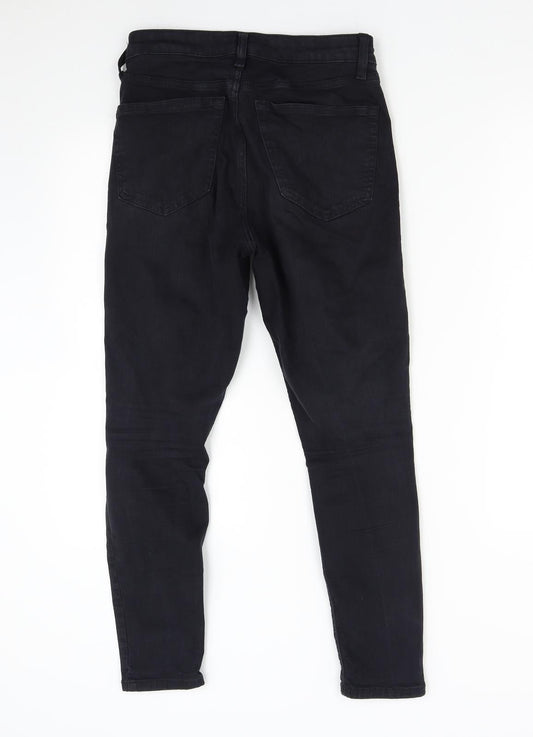 Topshop Womens Black  Denim Skinny Jeans Size 28 L30 in