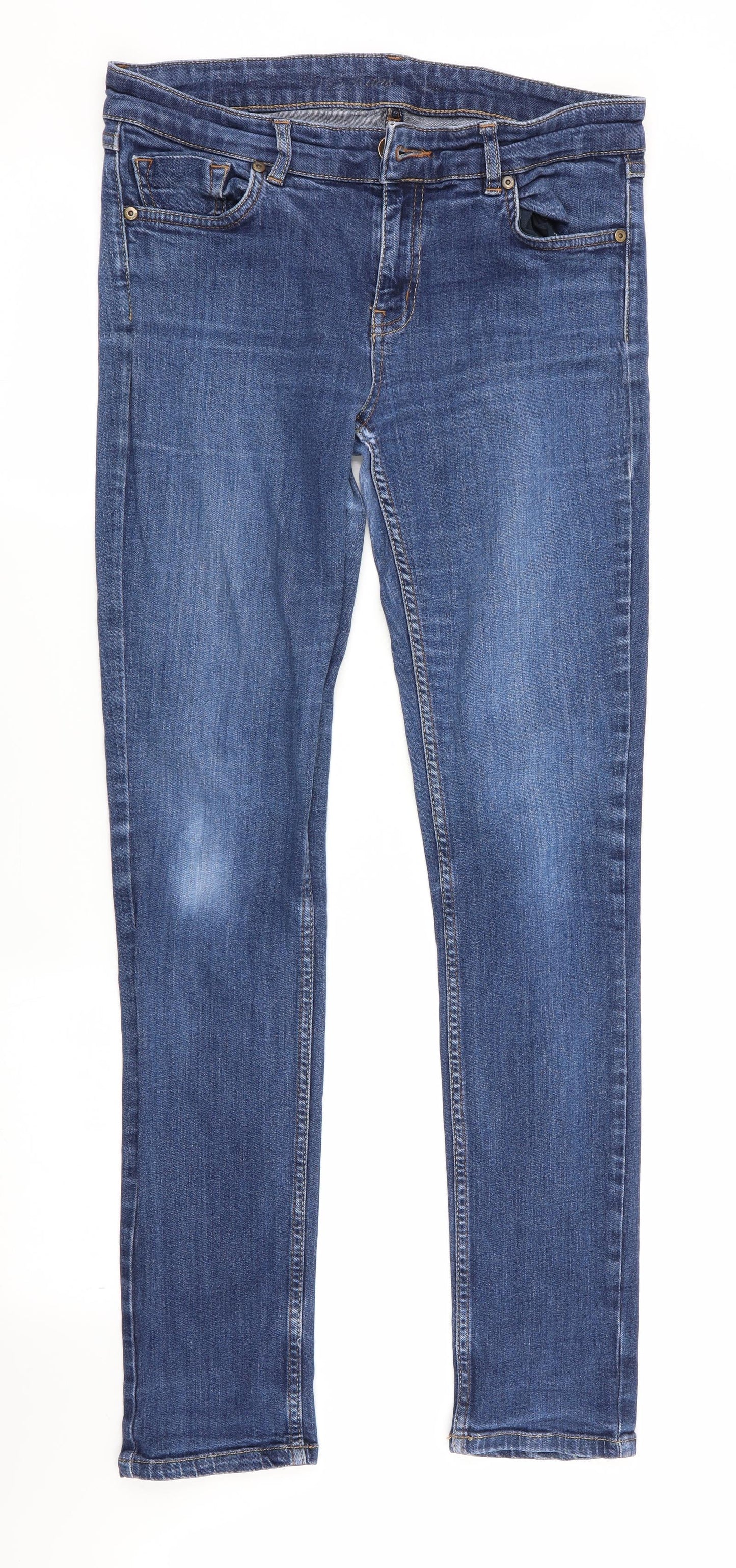Preworn Womens Blue   Straight Jeans  L31 in
