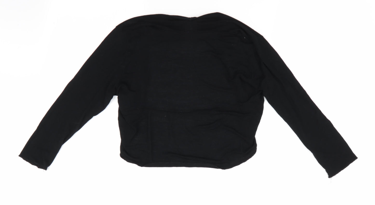 Papaya Womens Black   Cardigan Jumper   - Shrug Style Cardigan