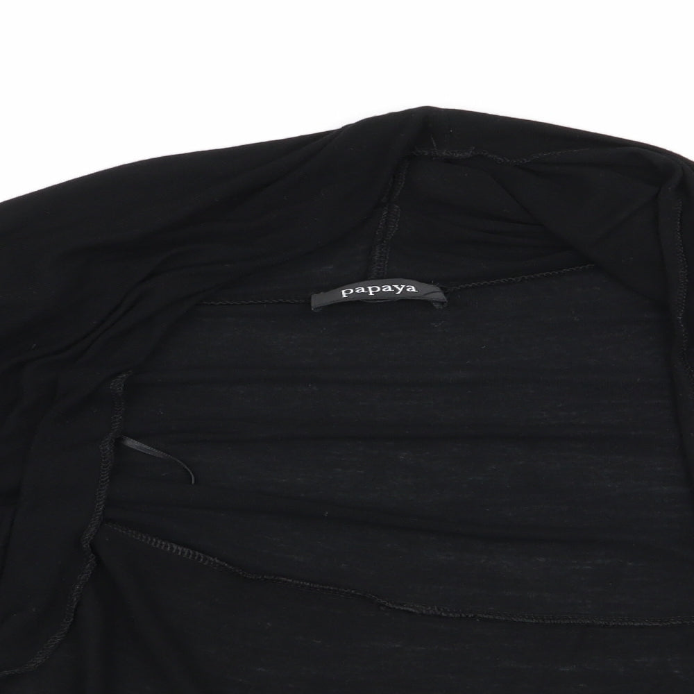 Papaya Womens Black   Cardigan Jumper   - Shrug Style Cardigan