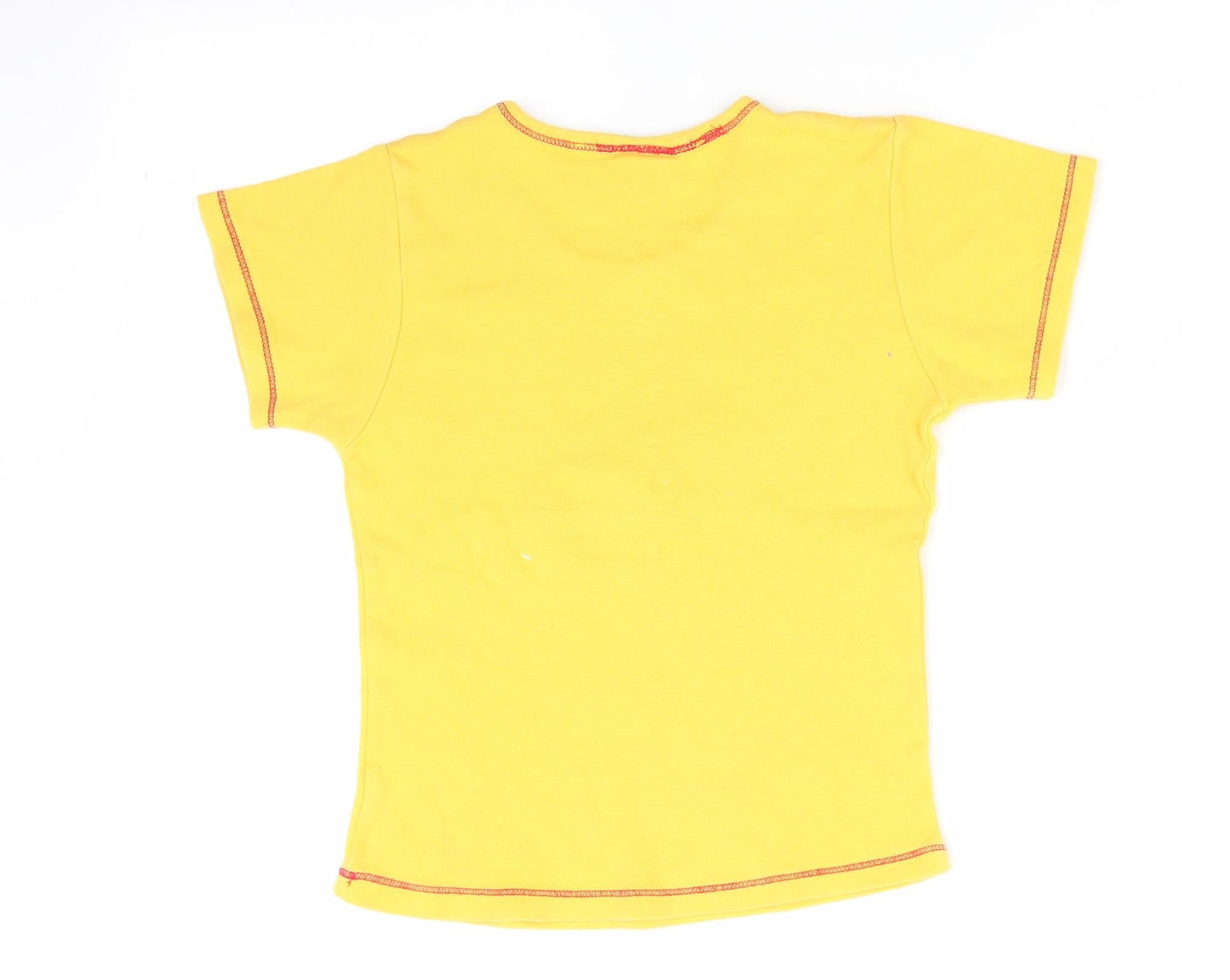 Airbourn Boys Yellow Animal Print  Basic T-Shirt Size 10 Years  - Safari Africa