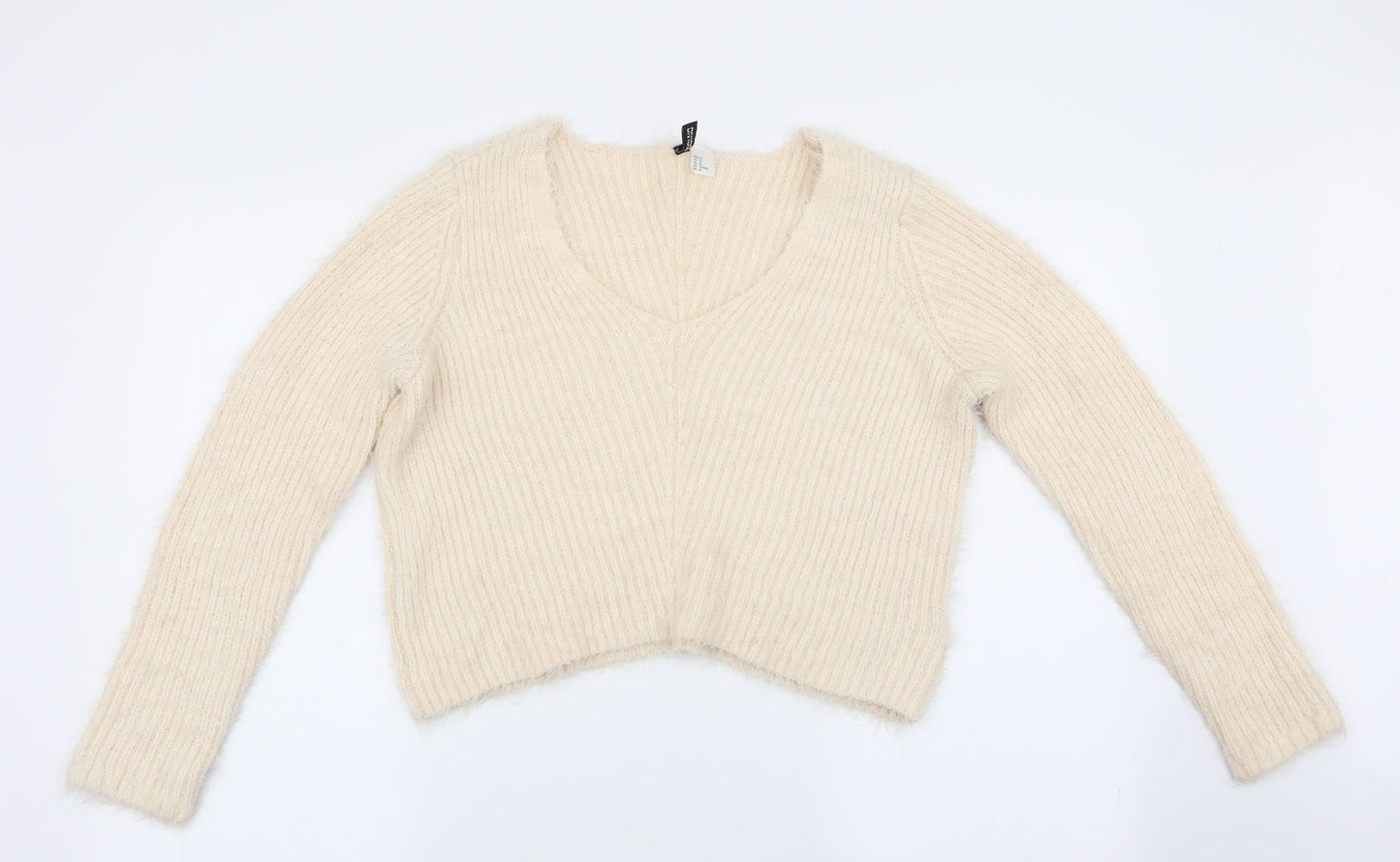 Divided Womens Ivory   Pullover Jumper Size 10