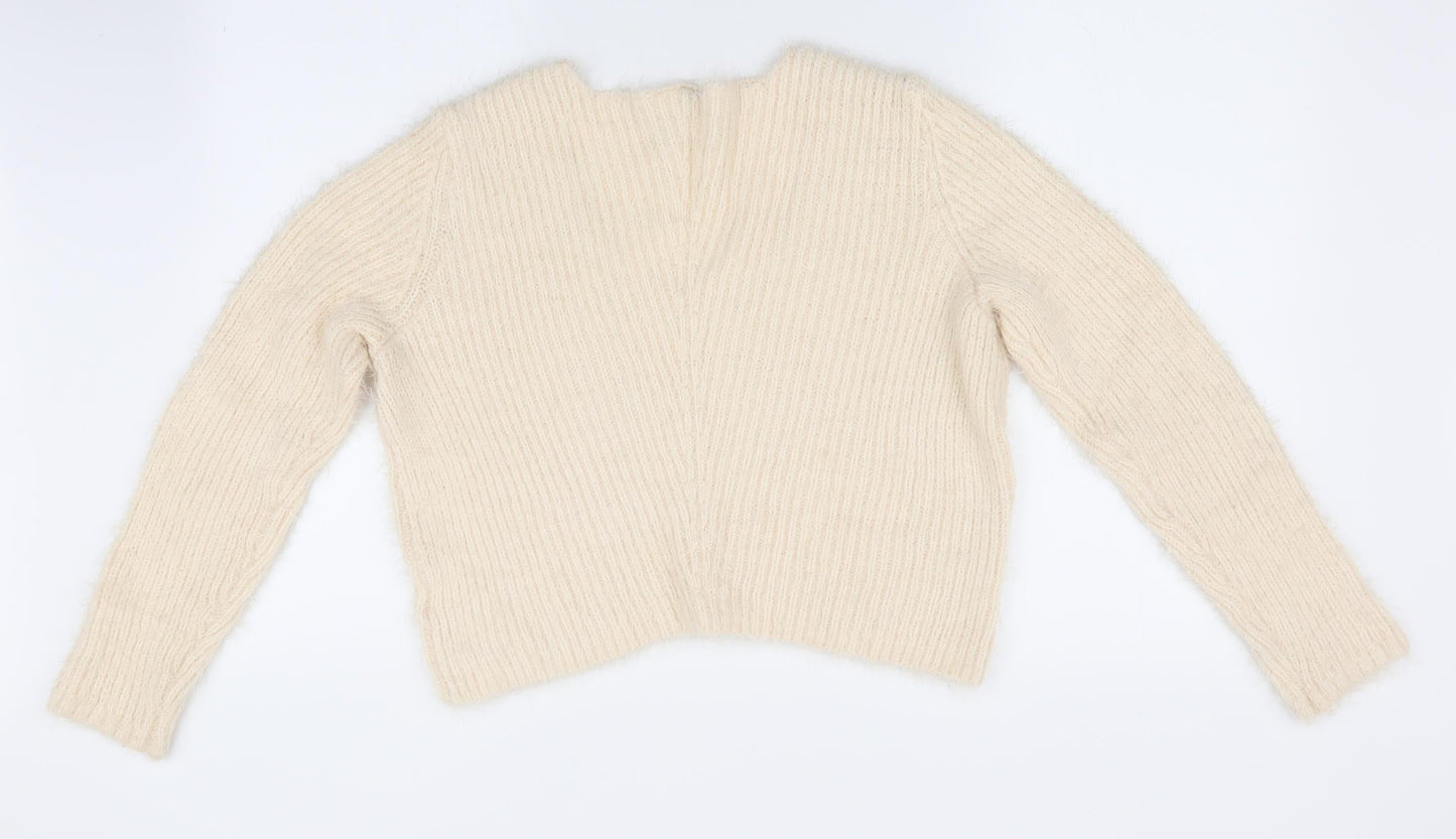 Divided Womens Ivory   Pullover Jumper Size 10