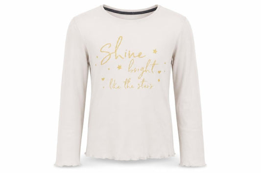 George Girls White Solid   Pyjama Top Size 11-12 Years  - Shine like the Stars