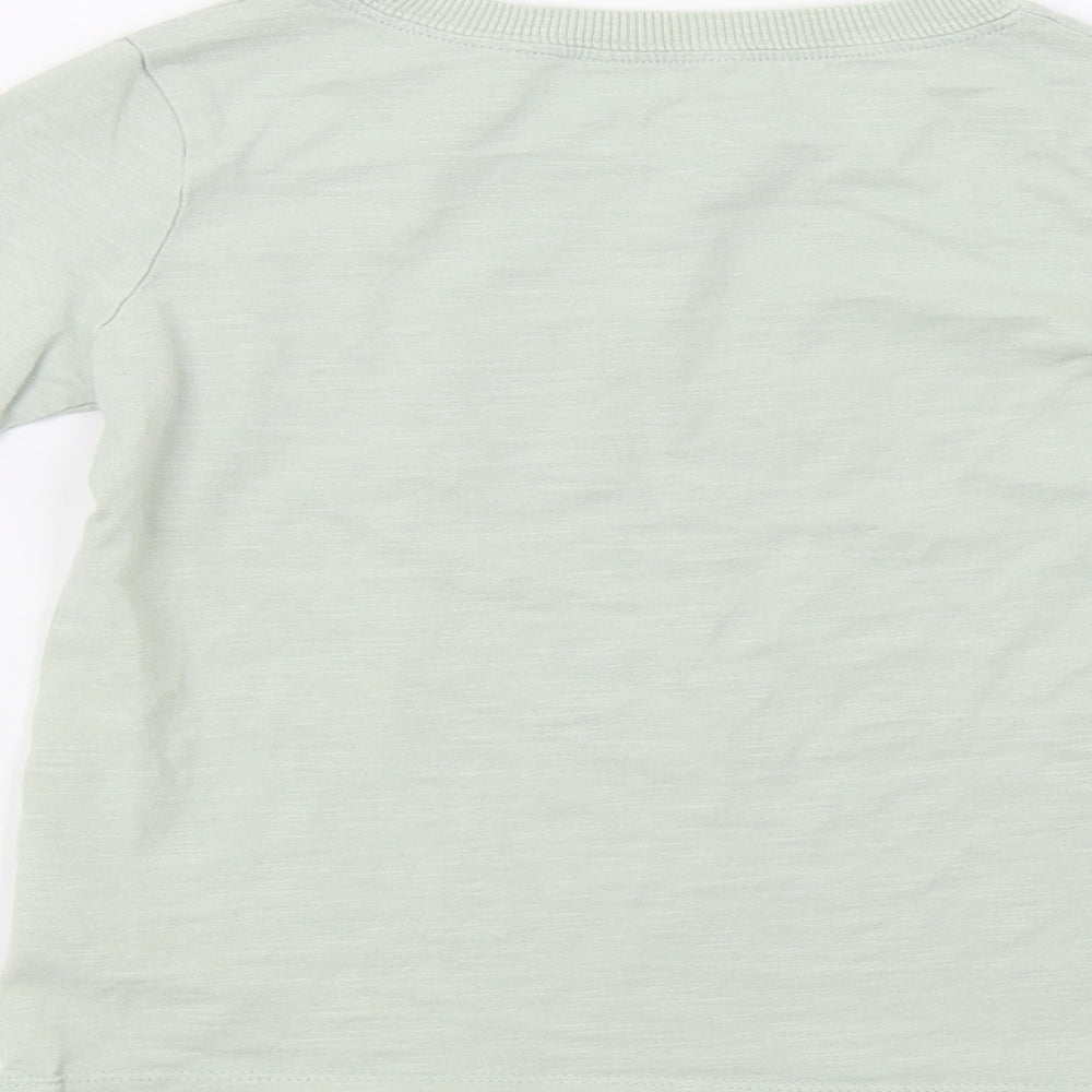 NEXT Girls Green Floral  Basic Polo Size 5 Years  - Believe