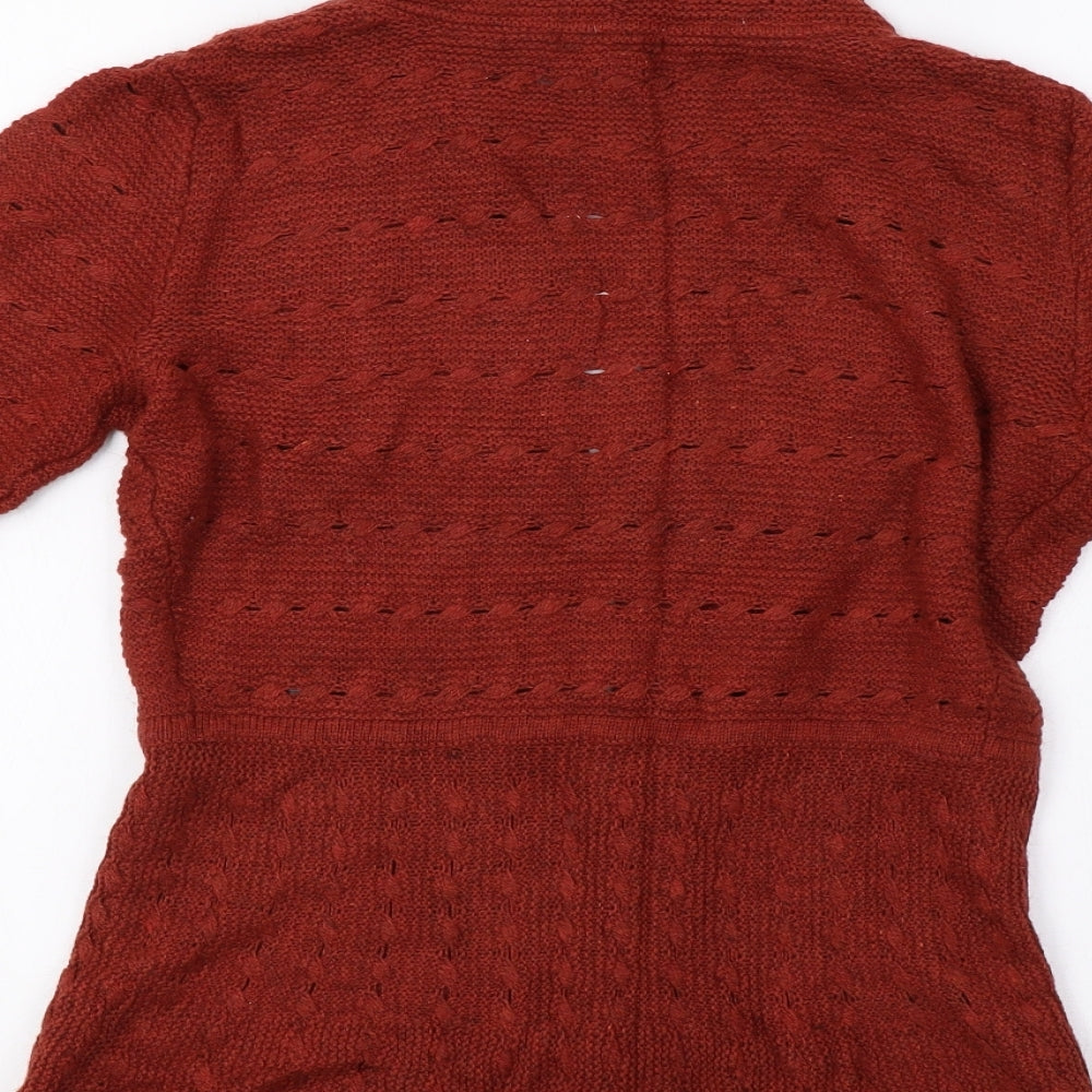 H&M Womens Brown   Cardigan Jumper Size S