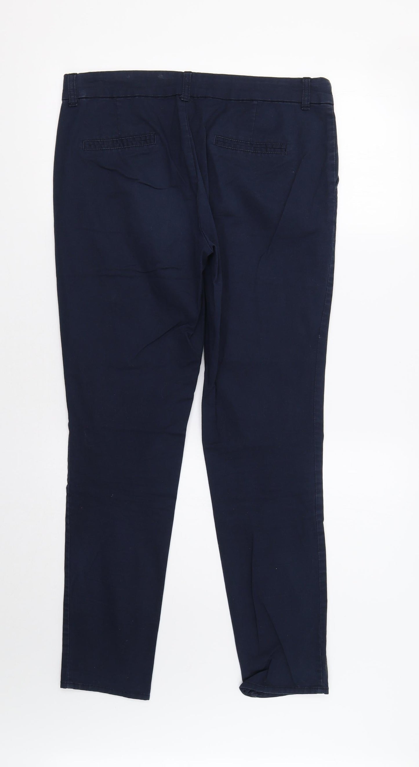 Kelso Womens Blue   Chino Trousers Size 10 L29 in