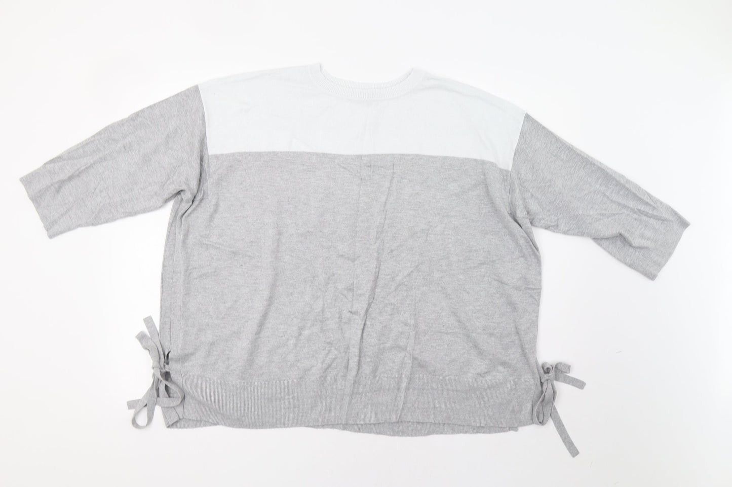 Dorothy Perkins Womens Grey Striped  Pullover Jumper Size 20