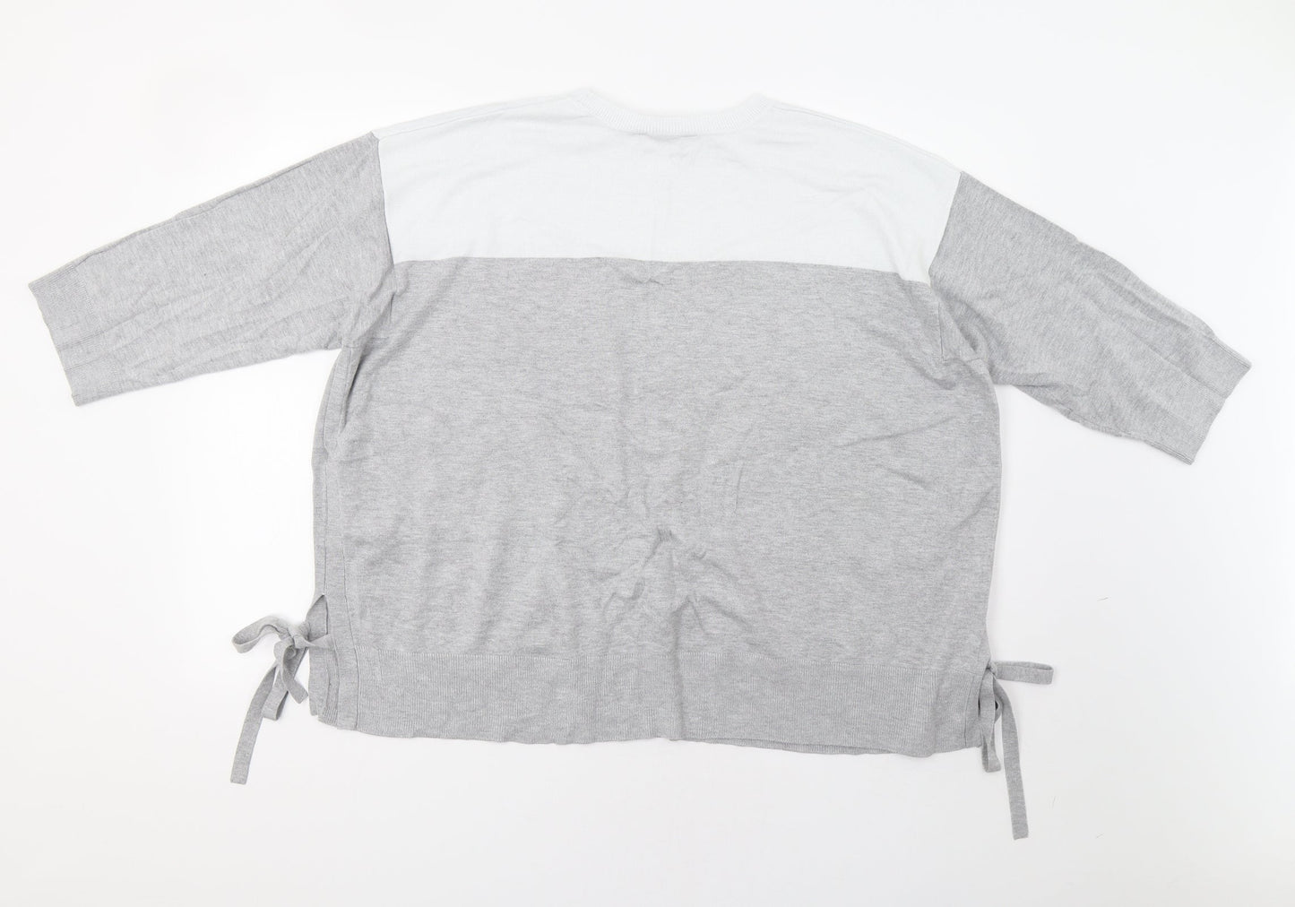 Dorothy Perkins Womens Grey Striped  Pullover Jumper Size 20
