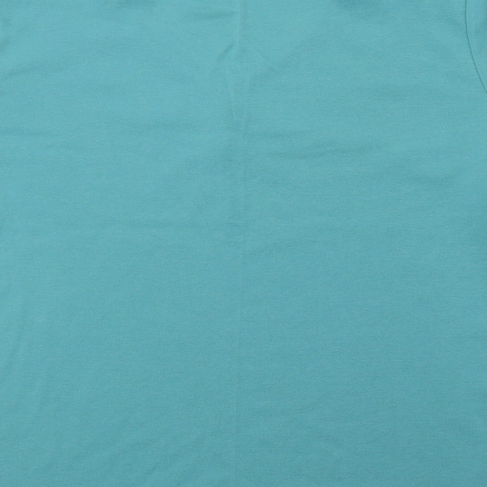 BM Womens Green Floral  Basic Blouse Size L