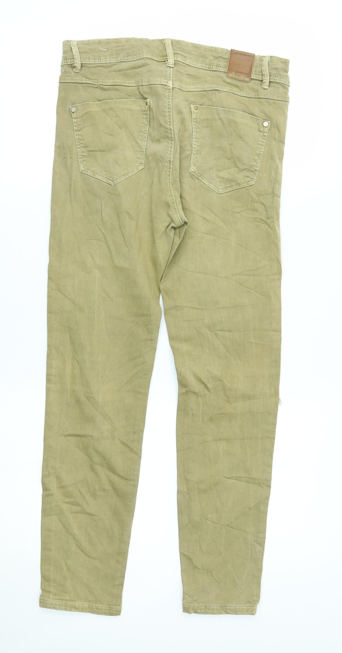 Stradivarius Womens Beige   Straight Jeans Size 10 L25 in