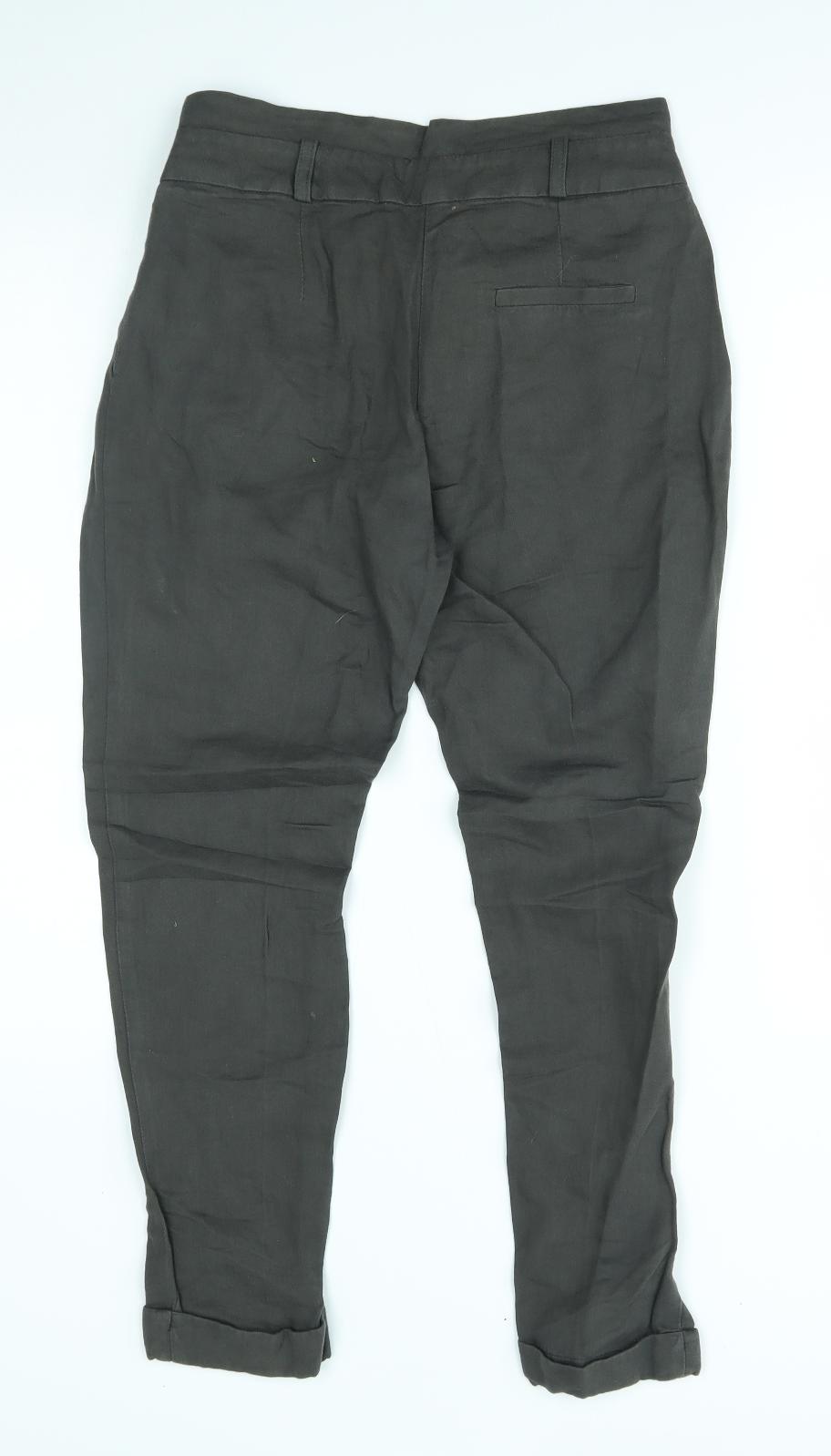 Topshop Womens Grey   Trousers  Size 8 L24 in