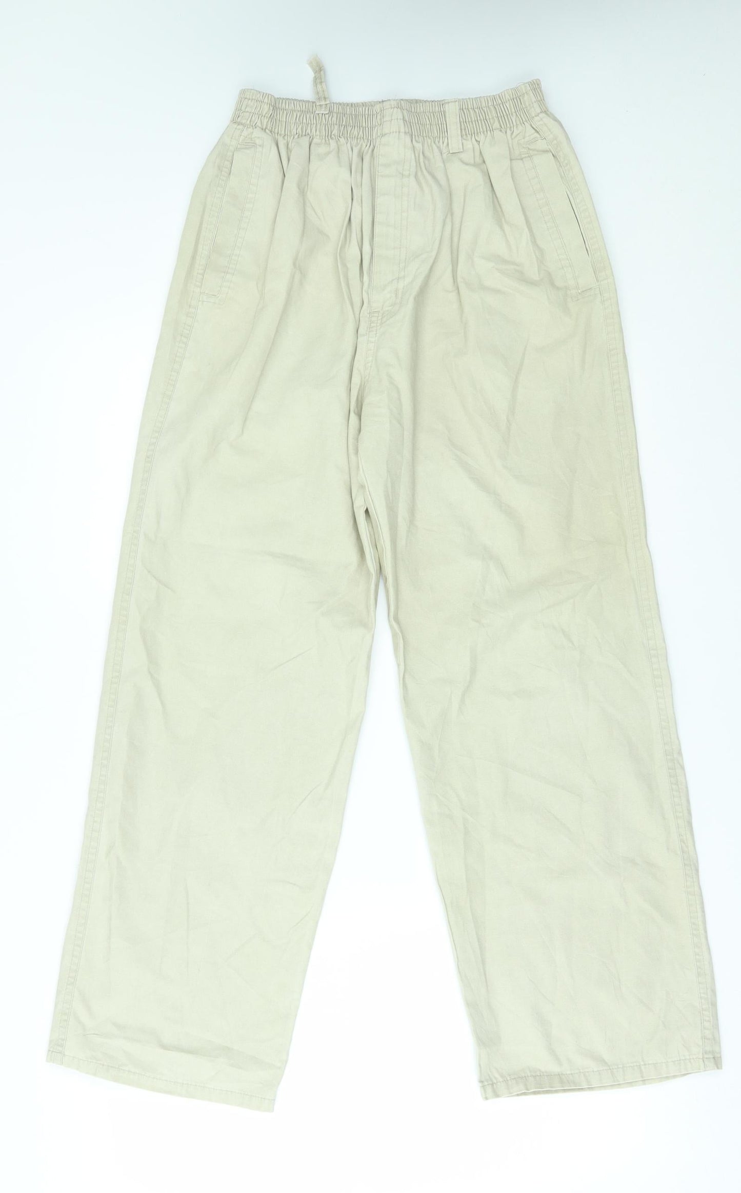 Classic Mens Beige   Trousers  Size L L24 in