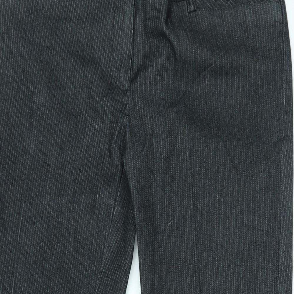 ORSAY Womens Black Striped  Trousers  Size 8 L24 in