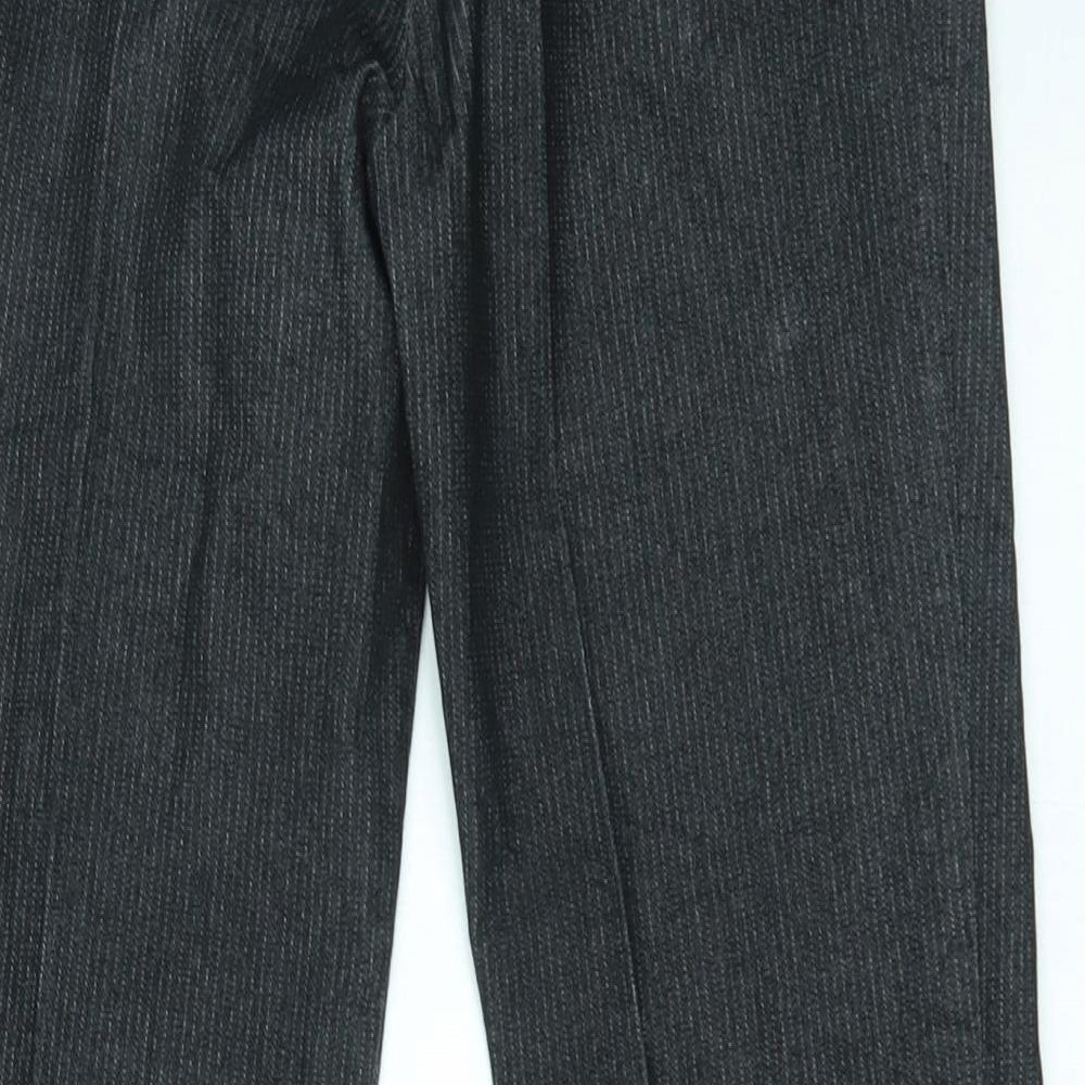 ORSAY Womens Black Striped  Trousers  Size 8 L24 in