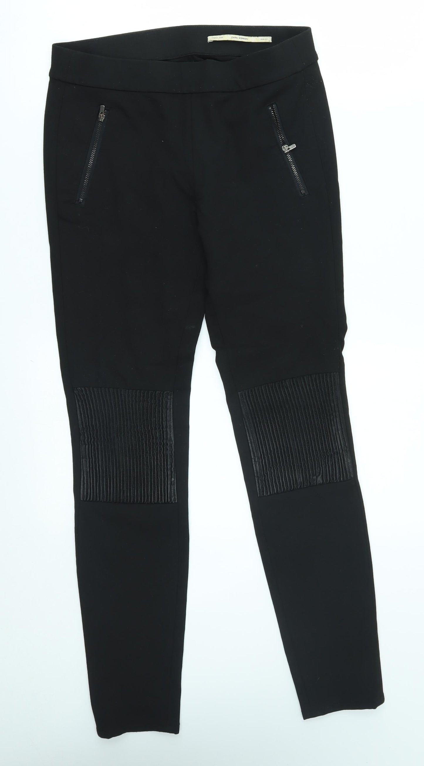 Zara Womens Black   Trousers  Size S L27 in