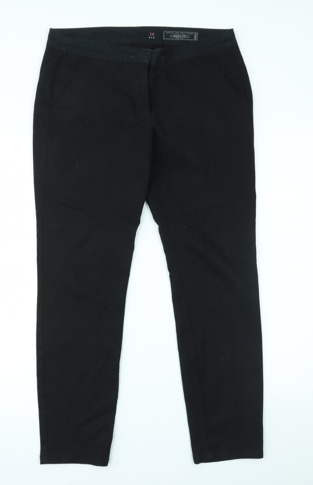 Preworn Womens Black   Trousers  Size 36 in L25 in