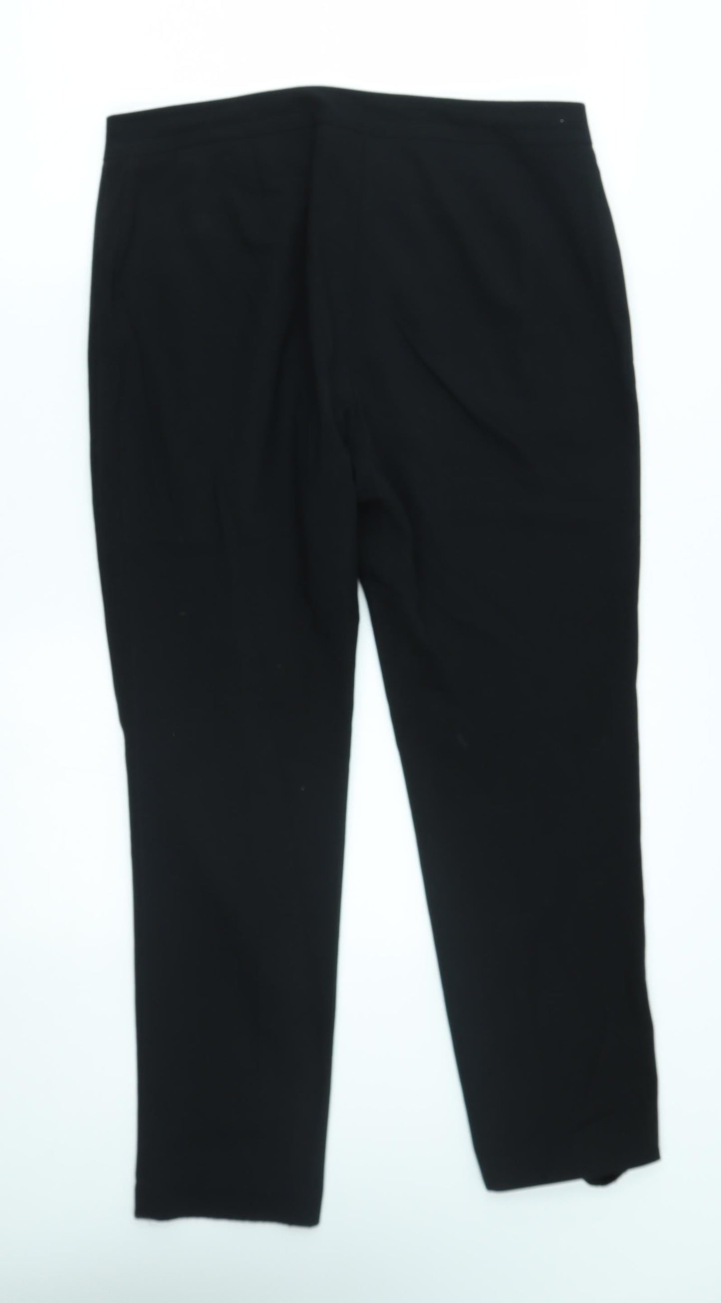 M&S Womens Black   Trousers  Size 12 L27 in
