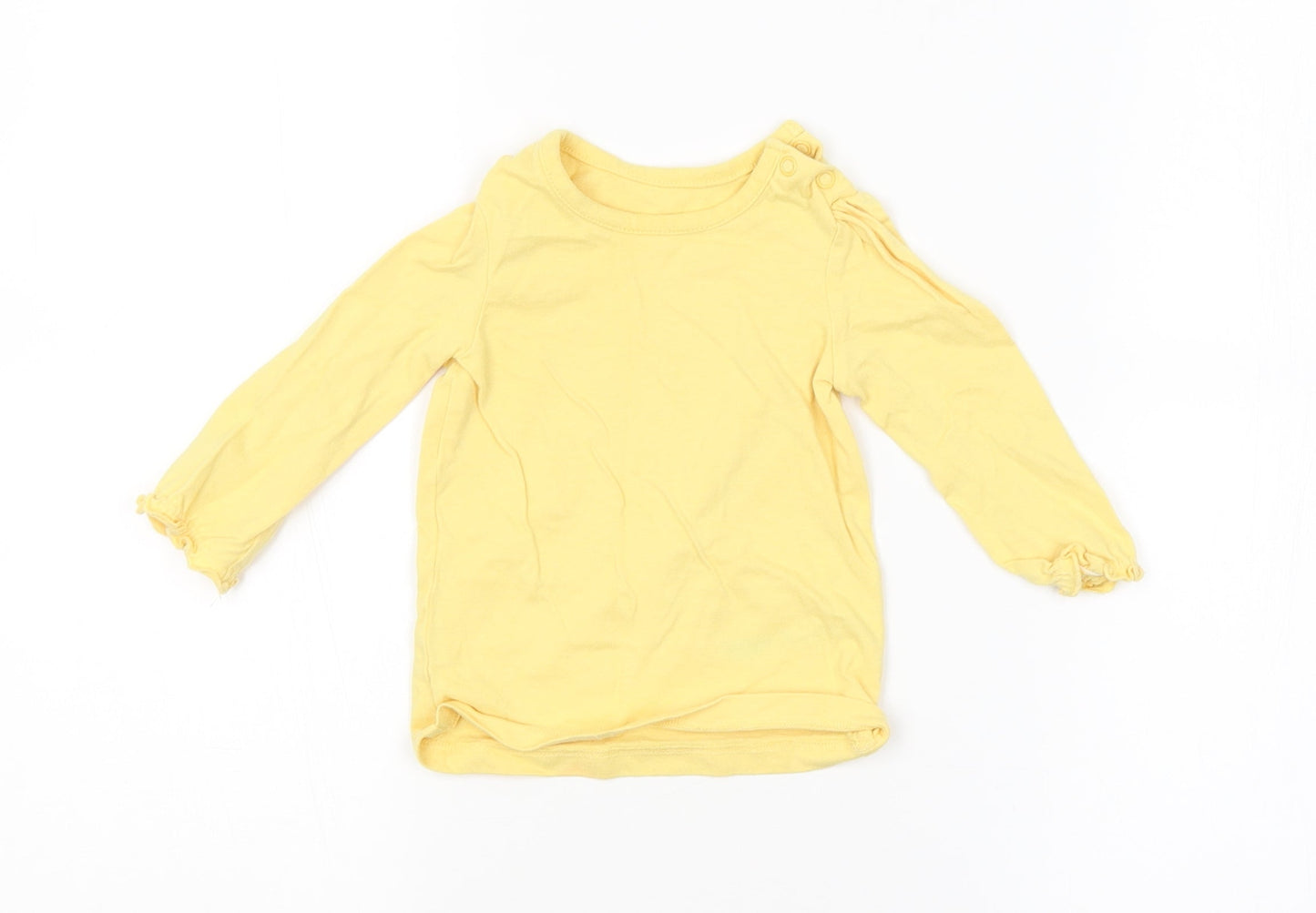 Disney Baby Baby Yellow   Basic T-Shirt Size 6-9 Months