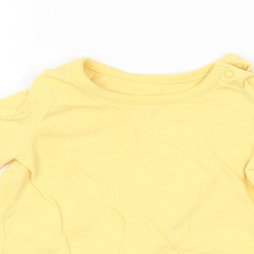 Disney Baby Baby Yellow   Basic T-Shirt Size 6-9 Months