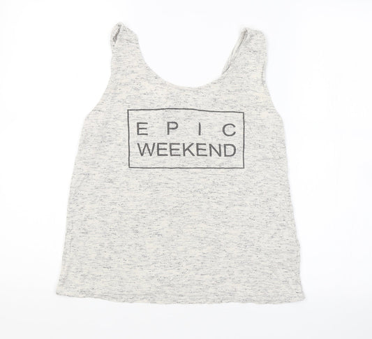 H&M Womens Grey   Basic Tank Size S