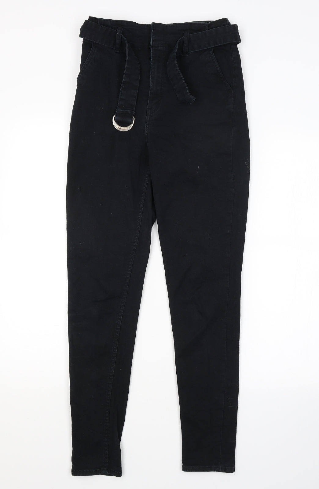 H&M Womens Blue   Chino Trousers Size 10 L27 in