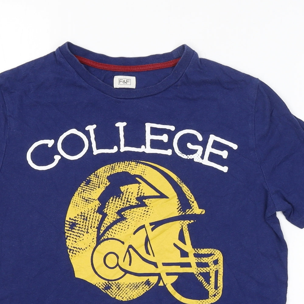 F&F Boys Blue   Basic T-Shirt Size 9-10 Years