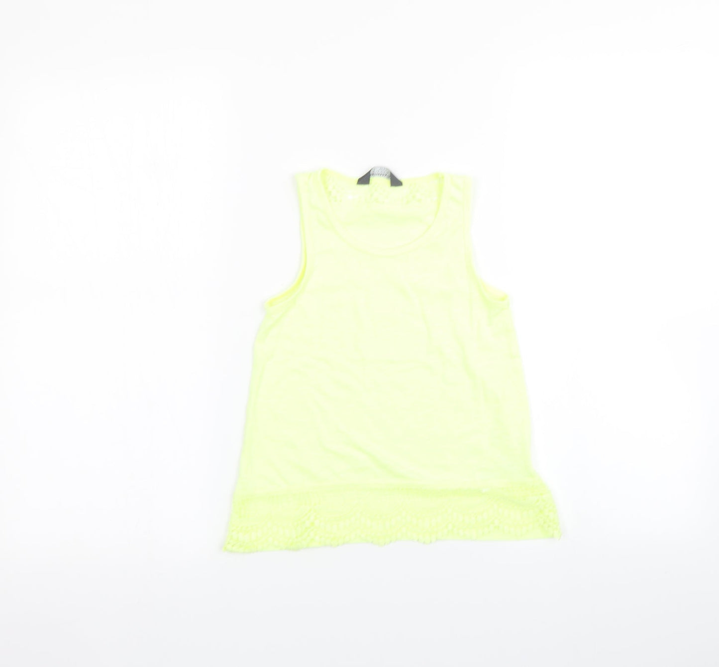 Primark Girls Yellow   Basic T-Shirt Size 7-8 Years