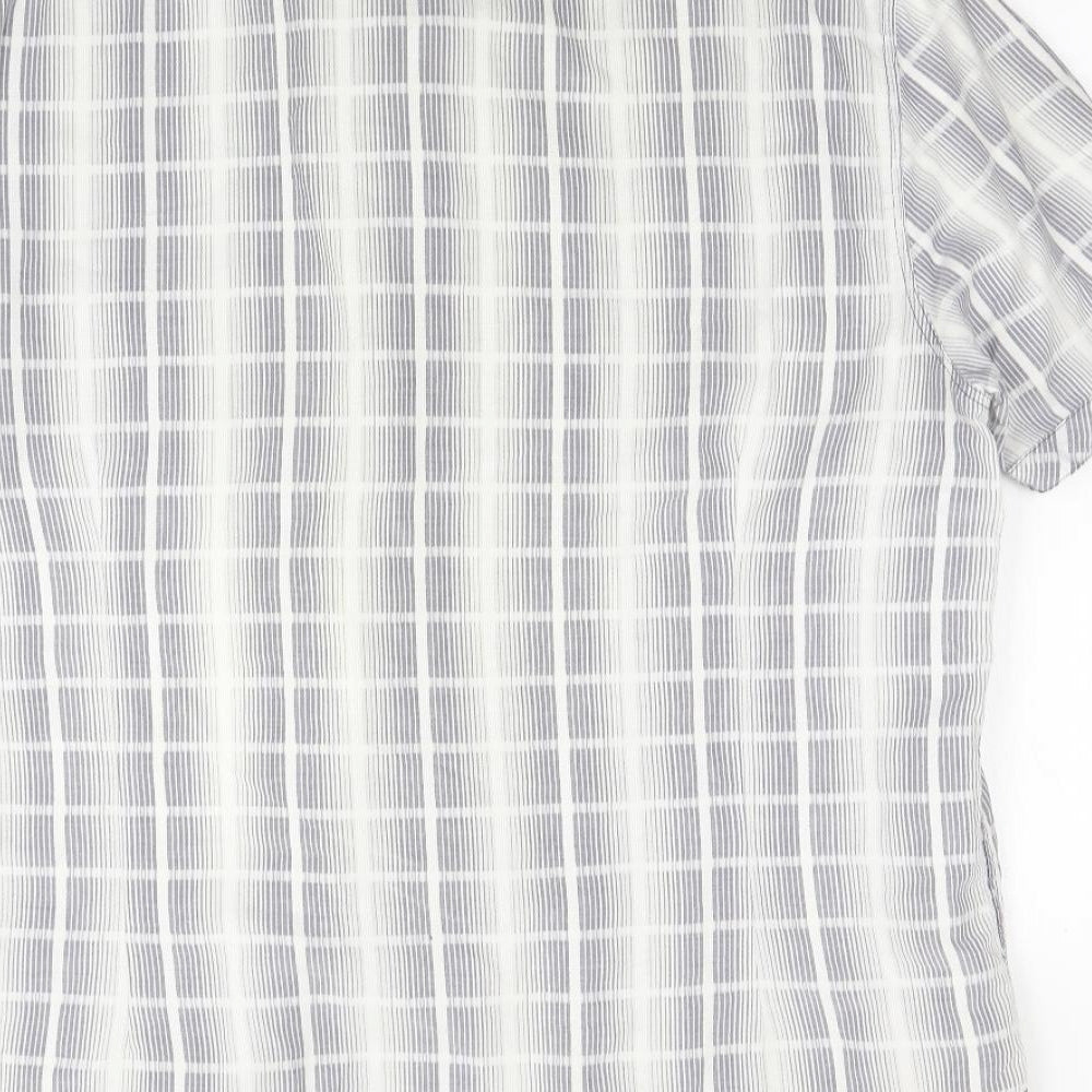 NEXT Mens Multicoloured Check   Button-Up Size L