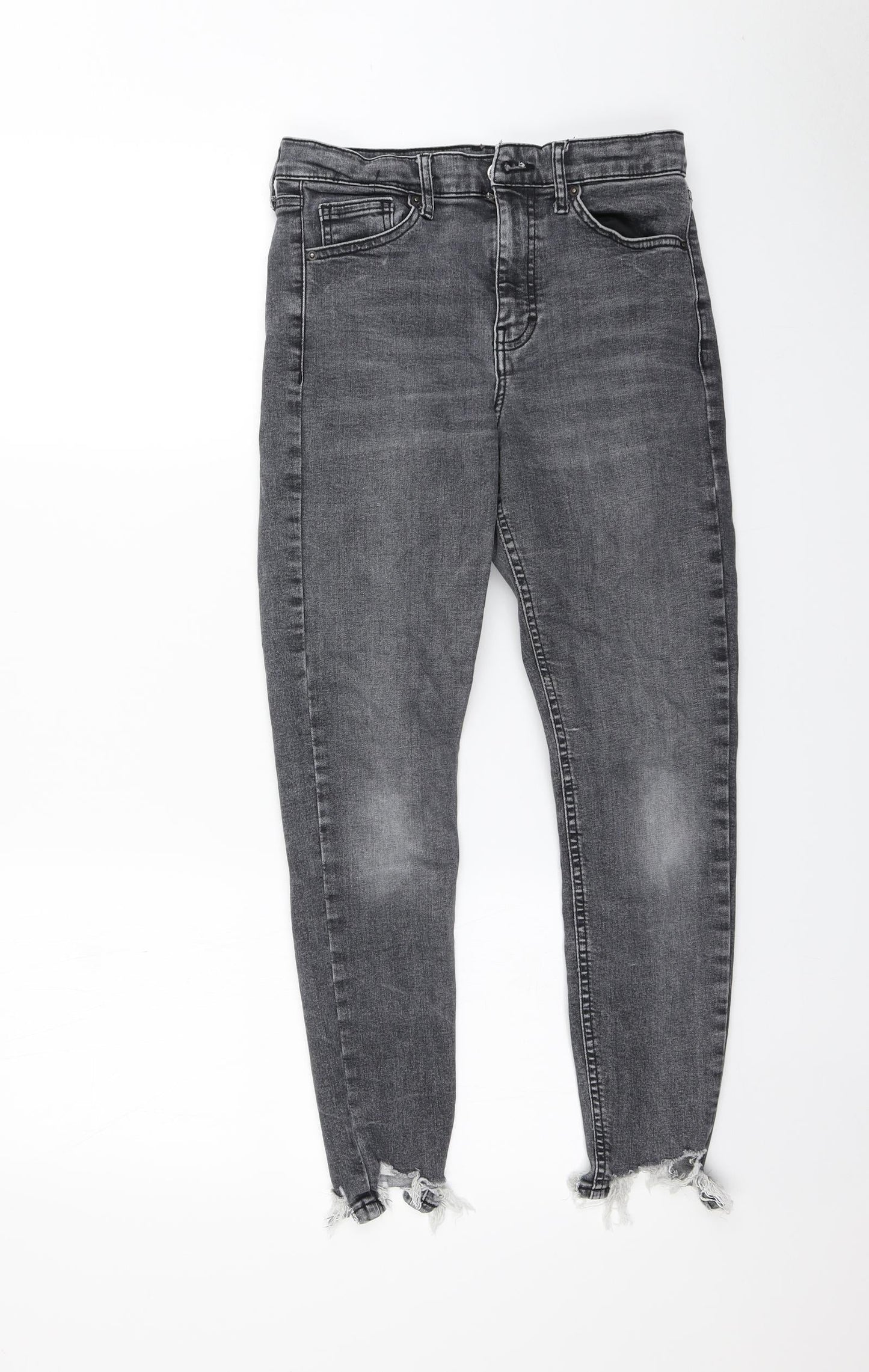 Preworn Womens Grey   Skinny Jeans Size 28 in L30 in