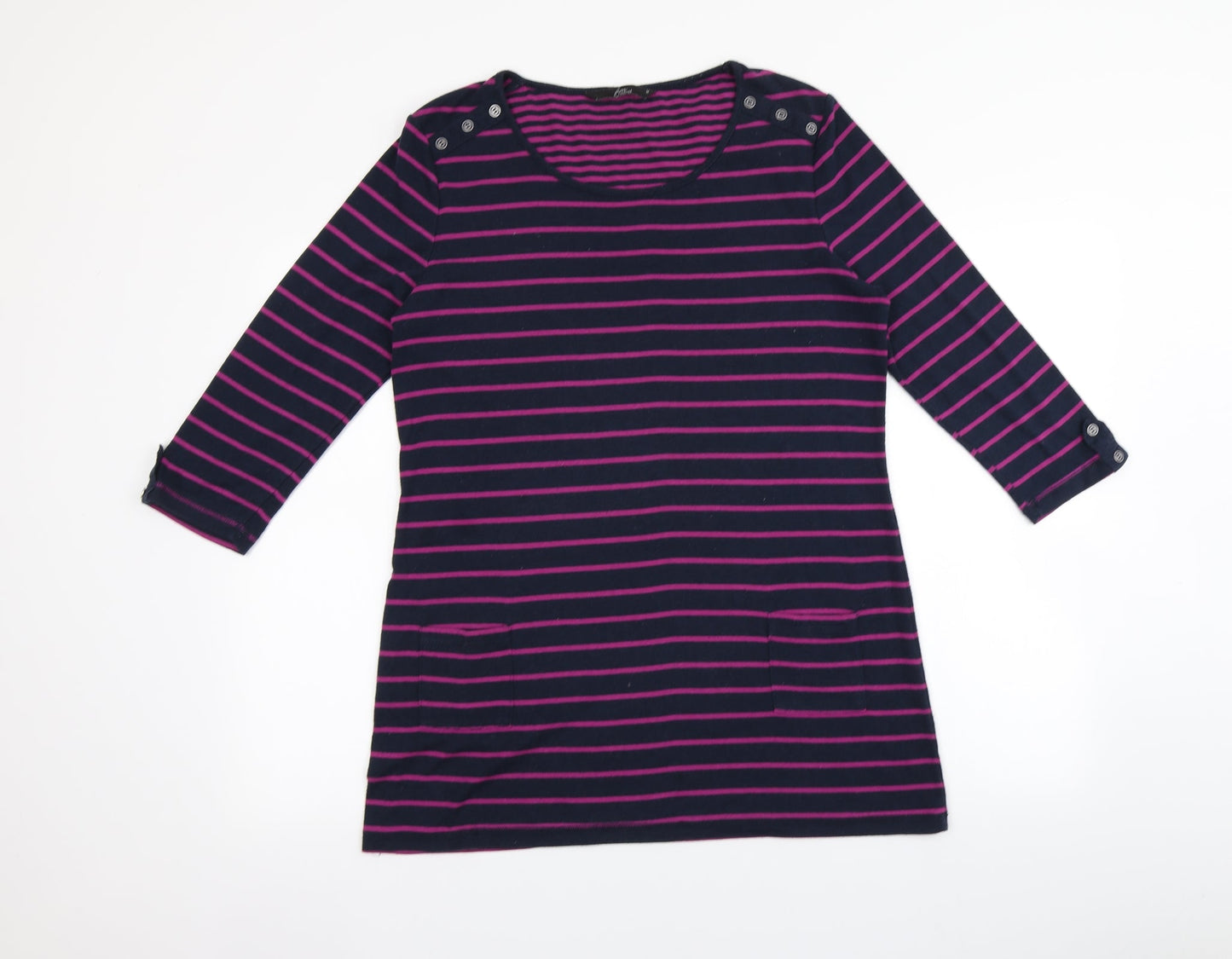BM casual Womens Purple Striped  Pullover Jumper Size M