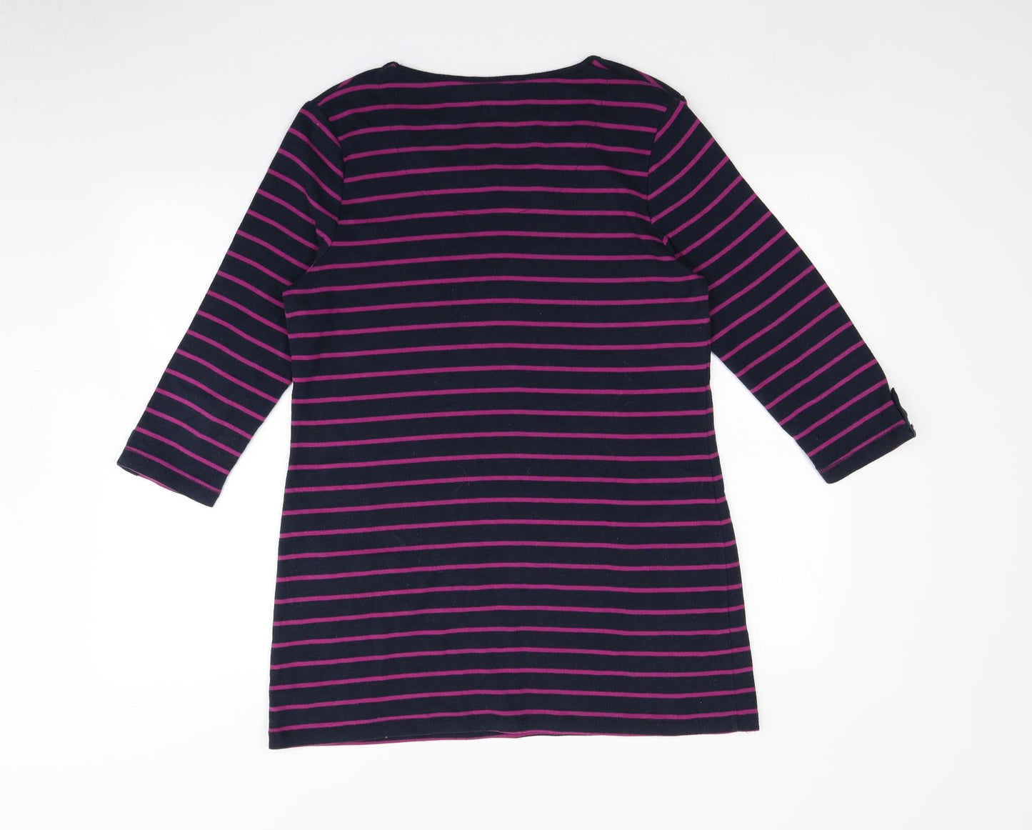 BM casual Womens Purple Striped  Pullover Jumper Size M